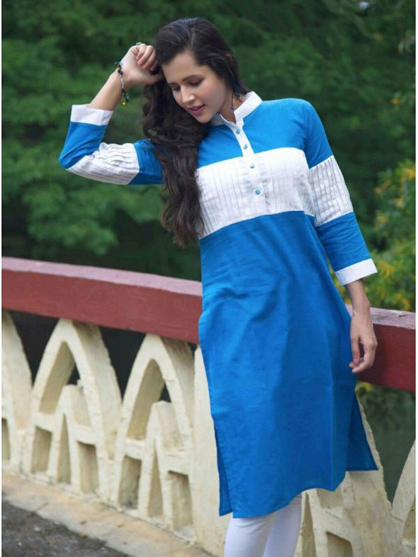Buy White Cotton Printed Stripe Round Half Sleeve Kurta And Pant Set For  Women by BANANA labs Online at Aza Fashions.
