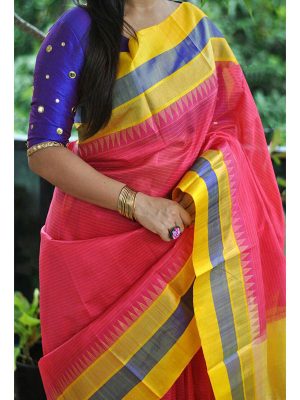 Women'S Zarna Silk Saree With Blouse Piece