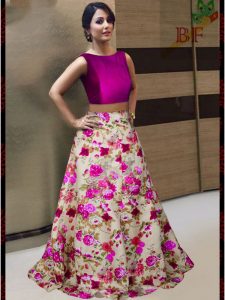 Trendy Rani Pink Color Fabric Taffeta Lehenga