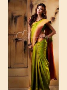 New Latest Designer Green Colour South Silk Indian Saree
