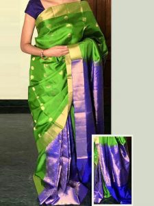 New Latest Designer Green South Silk Indian Saree