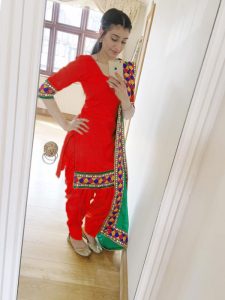 Red Color Plain Salwar Suit In Cotton Fabric