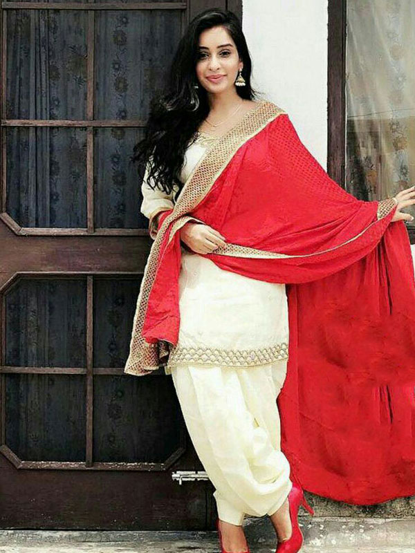 Plain white deals salwar suit