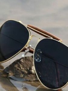 Golden And Black Color Sunglasses