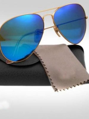 Golden And Blue Color Sunglasses