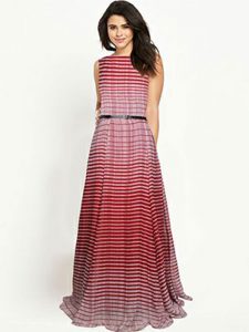 Exclusive Partywear Georgette Fabric Maroon Colour Gown