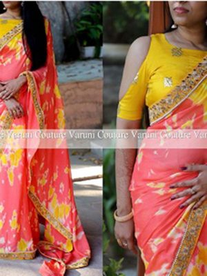 Georgette Saree With Blouse Piece