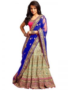 Women'S Heavy Tissue Net Lehenga Choli