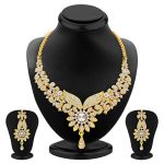 Intricately Gold Plated Ad Set Of 3 Combo Necklace Set