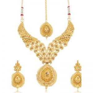 Fabulous Gold Plated Necklace Set For Women