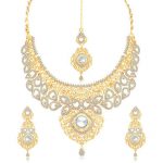 Stylish Gold Plated Necklace Set For Women