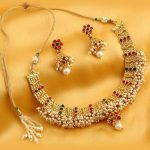 Reversible Trendy Gold Plated Necklace Set For Women
