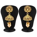 Modish Choker Gold Plated Necklace Set For Women