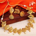 Astonish Gold Plated Peacock Necklace Set For Women