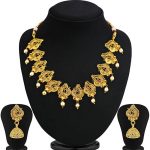 Astonish Gold Plated Peacock Necklace Set For Women