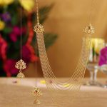 Delightly Ten String Gold Plated Necklace Set For Women