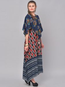 Women Multicolored Printed Anarkali Kurta