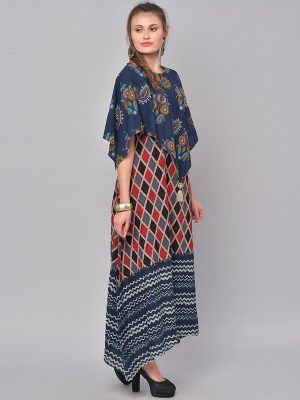 Women Multicolored Printed Anarkali Kurta