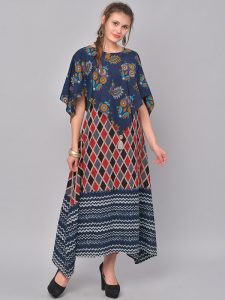 Women Multicolored Printed Anarkali Kurta