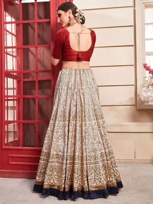 Girly Powder Pink Colour Metalic Foil Party Wear Lehenga Choli