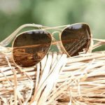 Golden And Black Color Sunglasses