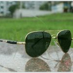 Golden And Black Color Sunglasses