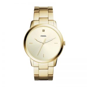 Fossil Analog Gold Dial Men'S Watch-Fs5457