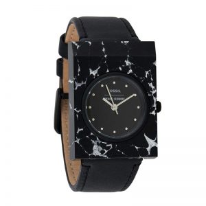 Fossil Gemstone Quartz Movement Analogue Black Dial Women'S Watch