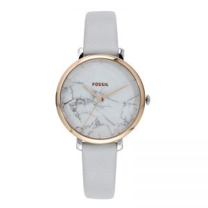 Fossil Womens Analogue Leather Watch - Es4377I_Grey_Free Size