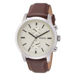 Fossil Chronograph Off-White Dial Men'S Watch - Fs4865I