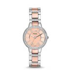 Fossil Virginia Analog Gold Dial Women'S Watch - Es3405