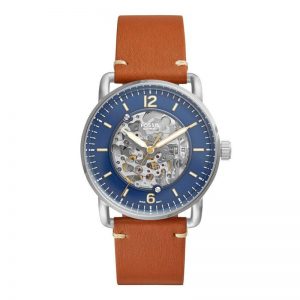 Fossil The Commuter Auto Analog Blue Dial Men'S Watch - Me3159