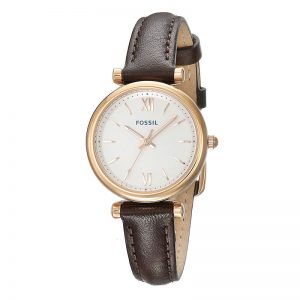 Fossil Carlie Analog White Dial Women'S Watch-Es4472