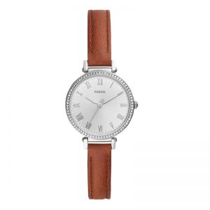 Fossil Kinsey Analog Silver Dial Women'S Watch-Es4446