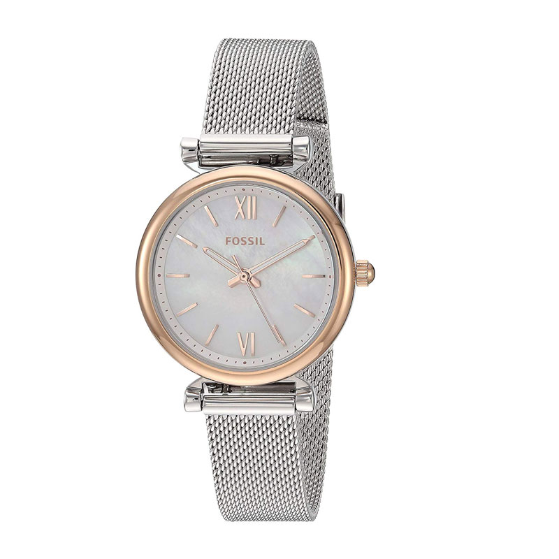 FOSSIL ES4614 Carlie Mini Quartz Analog Multi Dial Women's Steel Watch