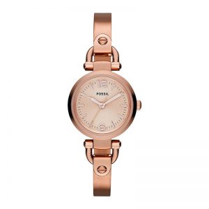 Fossil Georgia Analog Pink Dial Women'S Watch Es3268