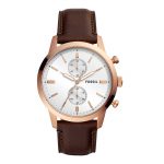 Fossil 44Mm Townsman Analog White Dial Men'S Watch - Fs5468