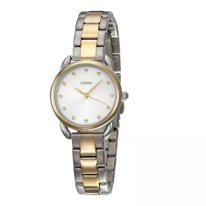 Fossil Tailor Mini Analog Silver Dial Women'S Watch-Es4498