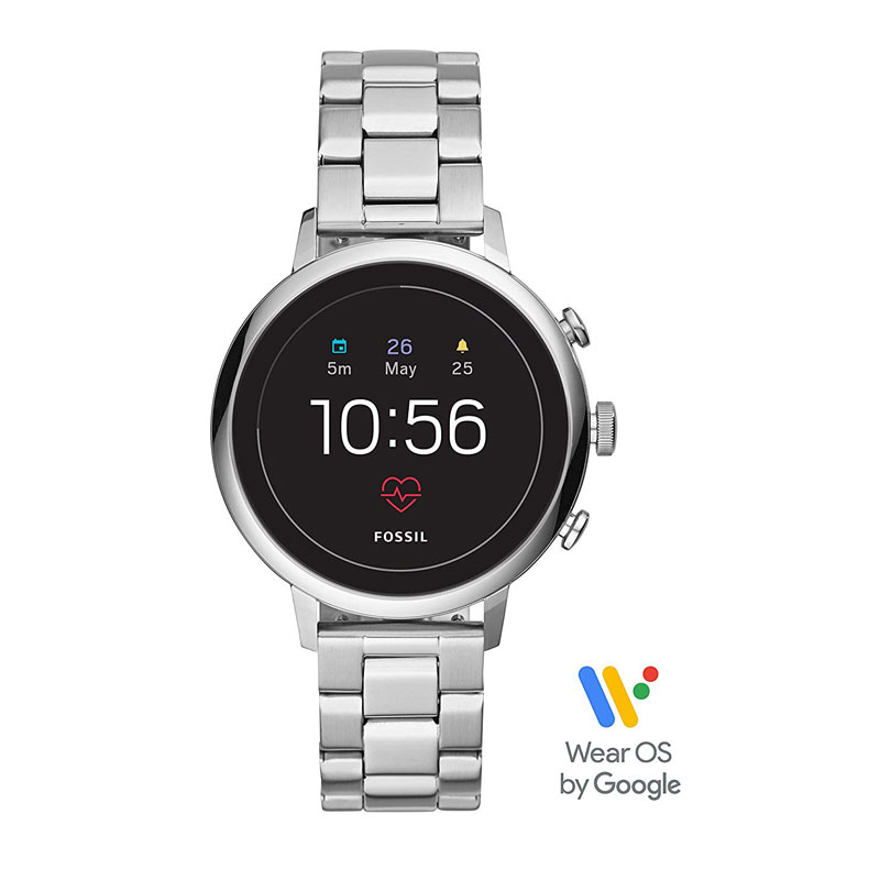 Fossil Q Venture Hr Digital Silver Dial Women S Watch Ftw6017 Zakarto