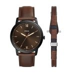 Fossil Analog Black Dial Men'S Watch-Fs5557Set