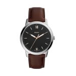 Fossil The Minimalist 3H Analog Silver Dial Men'S Watch - Fs5464