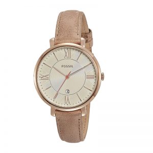 Fossil Jacqueline Analog Beige Dial Women'S Watch - Es3487I