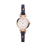 Fossil Georgia Sm Analog White Dial Women'S Watch - Es4026