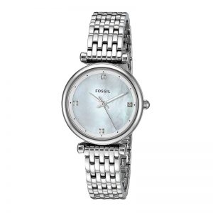 Fossil Analog White Dial Women'S Watch-Es4430