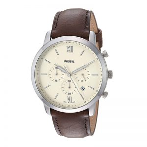 Fossil Analog Off-White Dial Men'S Watch-Fs5380