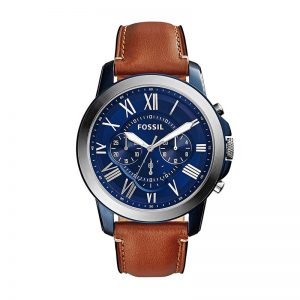 Fossil Grant Chronograph Blue Dial Men'S Watch - Fs5151