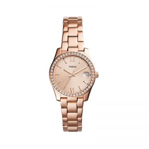 Fossil Analog Rose Gold Dial Women'S Watch-Es4318