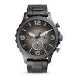 Fossil Nate Chronograph Grey Dial Men'S Watch - Jr1437