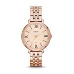 Fossil Analog Rose Gold Dial Women'S Watch - Es3435