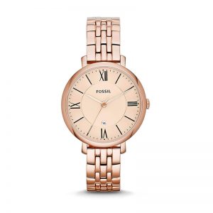 Fossil Analog Rose Gold Dial Women'S Watch - Es3435